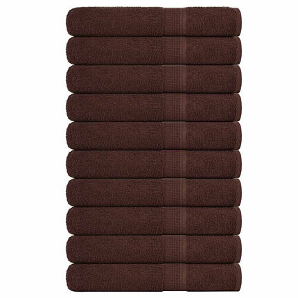 Bastuhanddukar FROGN 10 st brun 80x200 cm 360 gsm