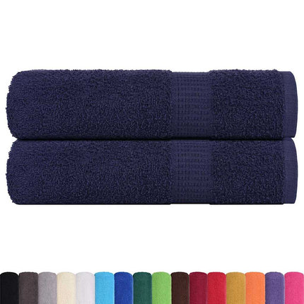 Handdukar FROGN 2 st marinblå 50x100 cm 360 gsm