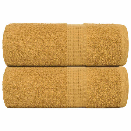 Tvätthanddukar FROGN 2 st guld 30x30 cm 360 gsm