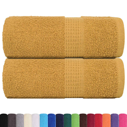 Tvätthanddukar FROGN 2 st guld 30x30 cm 360 gsm