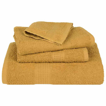 Tvätthanddukar FROGN 10 st guld 30x30 cm 360 gsm