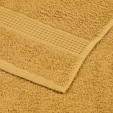 Handdukar FROGN 10 st guld 50x100 cm 360 gsm