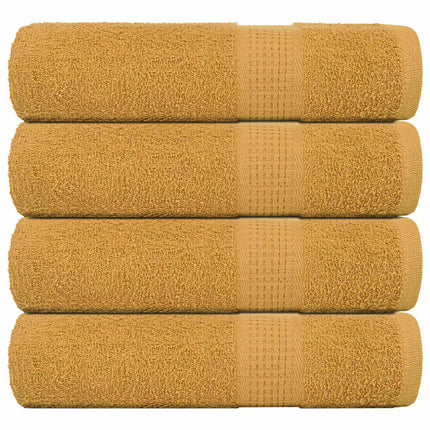 Duschhanddukar FROGN 4 st guld 70x140 cm 360 gsm