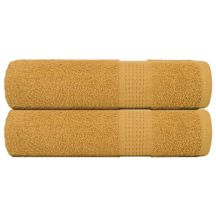 Badlakan FROGN 2 st guld 100x150 cm 360 gsm