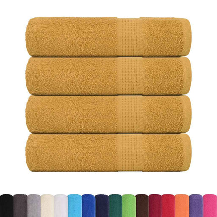Badlakan FROGN 4 st guld 100x150 cm 360 gsm