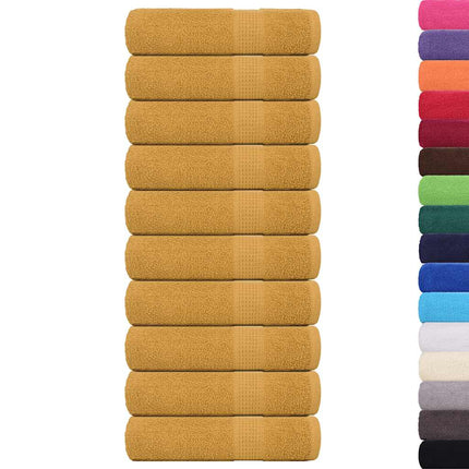 Badlakan FROGN 10 st guld 100x150 cm 360 gsm