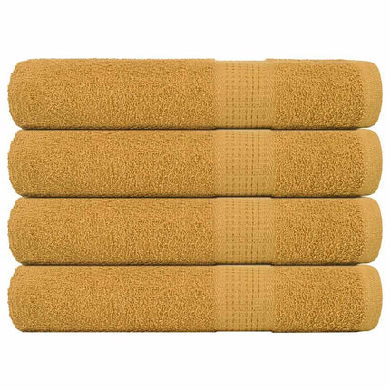 Handdukar FROGN 4 st guld 100x200 cm 360 gsm