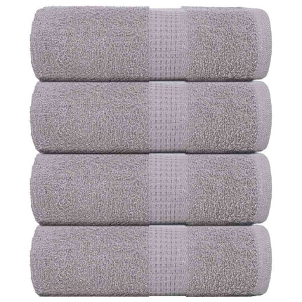 Tvätthanddukar FROGN 4 st grå 30x30 cm 360 gsm
