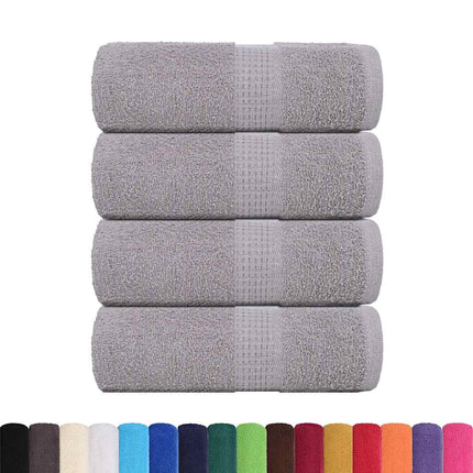 Tvätthanddukar FROGN 4 st grå 30x30 cm 360 gsm