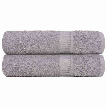 Duschhanddukar FROGN 2 st grå 70x140 cm 360 gsm