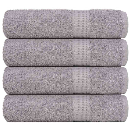 Duschhanddukar FROGN 4 st grå 70x140 cm 360 gsm