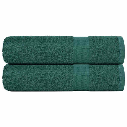 Duschhanddukar FROGN 2 st grön 70x140 cm 360 gsm