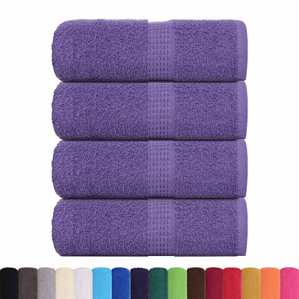 Tvätthanddukar FROGN 4 st lila 30x30 cm 360 gsm