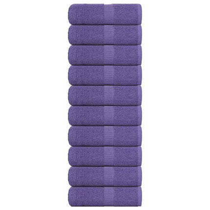 Tvätthanddukar FROGN 10 st lila 30x30 cm 360 gsm