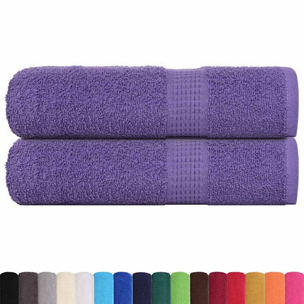 Handdukar FROGN 2 st lila 50x100 cm 360 gsm