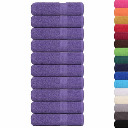 Duschhanddukar FROGN 10 st lila 70x140 cm 360 gsm