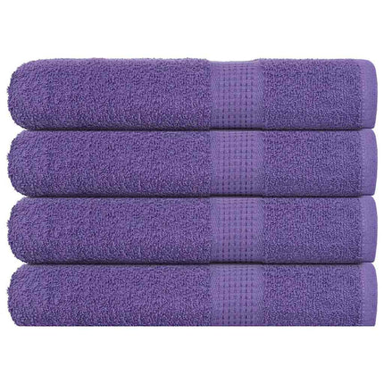 Bastuhanddukar FROGN 4 st lila 80x200 cm 360 gsm
