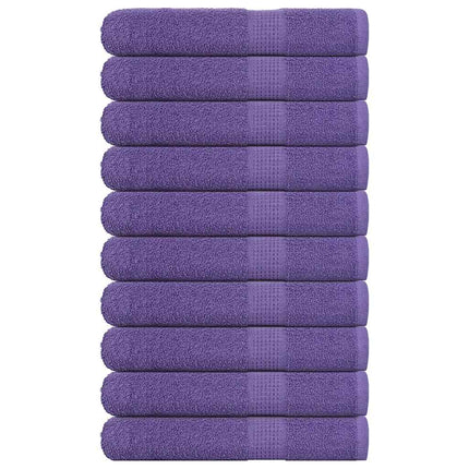 Bastuhanddukar FROGN 10 st lila 80x200 cm 360 gsm