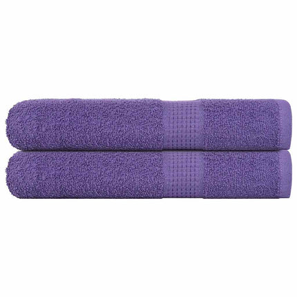 Handdukar FROGN 2 st lila 100x200 cm 360 gsm