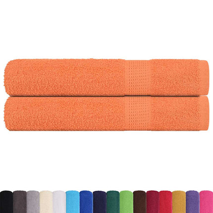 Bastuhanddukar FROGN 2 st orange 80x200 cm 360 gsm