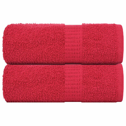 Tvätthanddukar FROGN 2 st röd 30x30 cm 360 gsm