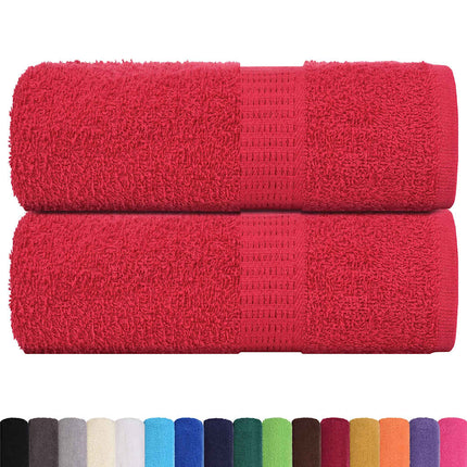 Tvätthanddukar FROGN 2 st röd 30x30 cm 360 gsm
