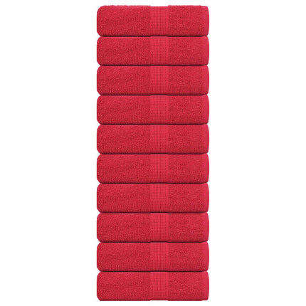 Tvätthanddukar FROGN 10 st röd 30x30 cm 360 gsm