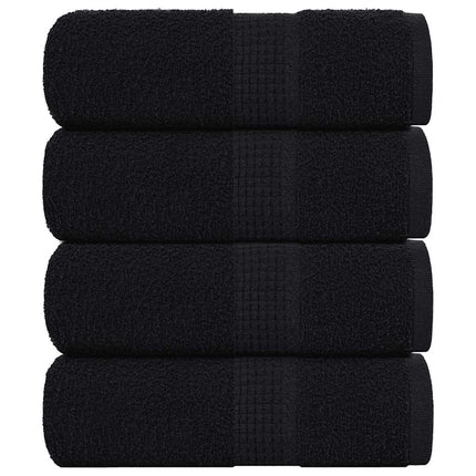 Tvätthanddukar FROGN 4 st svart 30x30 cm 360 gsm