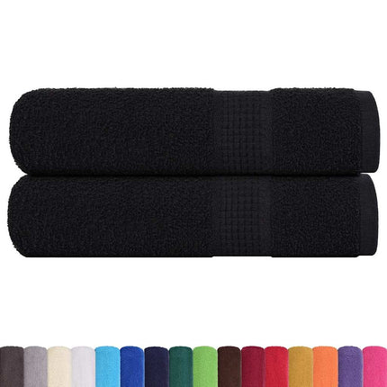 Handdukar FROGN 2 st svart 50x100 cm 360 gsm