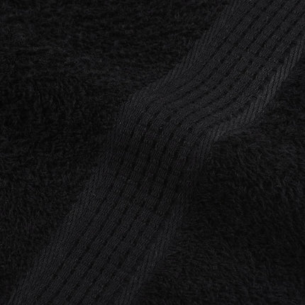Handdukar FROGN 10 st svart 50x100 cm 360 gsm