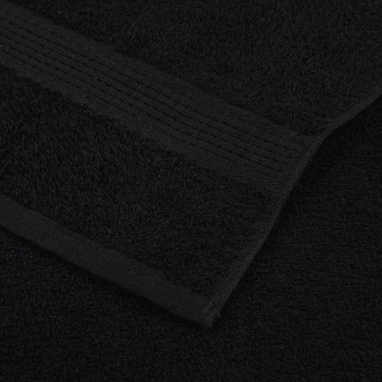 Duschhanddukar FROGN 4 st svart 70x140 cm 360 gsm