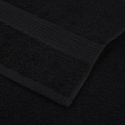 Bastuhanddukar FROGN 4 st svart 80x200 cm 360 gsm