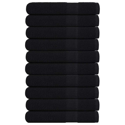 Bastuhanddukar FROGN 10 st svart 80x200 cm 360 gsm