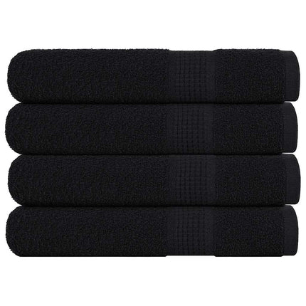 Handdukar FROGN 4 st svart 100x200 cm 360 gsm