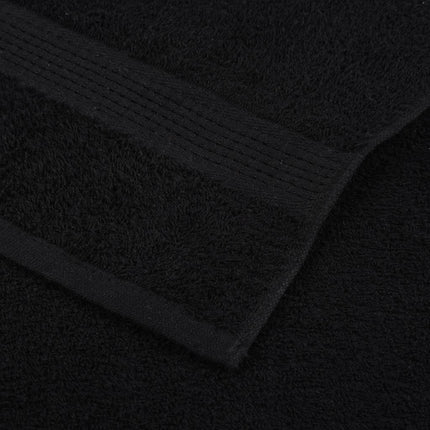 Handdukar FROGN 10 st svart 100x200 cm 360 gsm