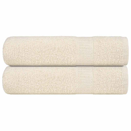 Handdukar FROGN 2 st gräddvit 50x100 cm 360 gsm