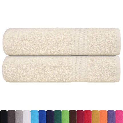 Handdukar FROGN 2 st gräddvit 50x100 cm 360 gsm