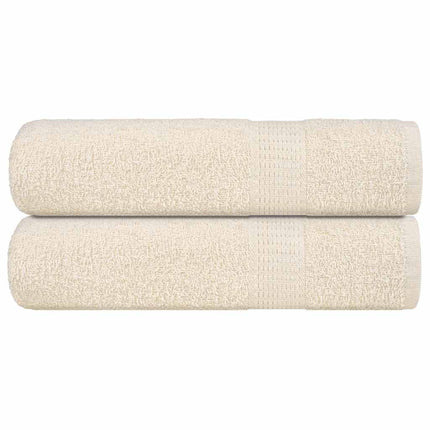 Duschhanddukar FROGN 2 st gräddvit 70x140 cm 360 gsm
