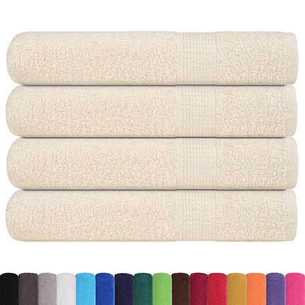 Handdukar FROGN 4 st gräddvit 100x200 cm 360 gsm