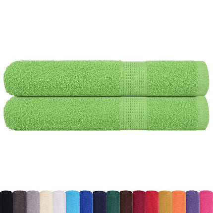 Handdukar FROGN 2 st äppelgrön 100x200 cm 360 gsm