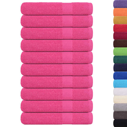 Bastuhanddukar FROGN 10 st rosa 80x200 cm 360 gsm