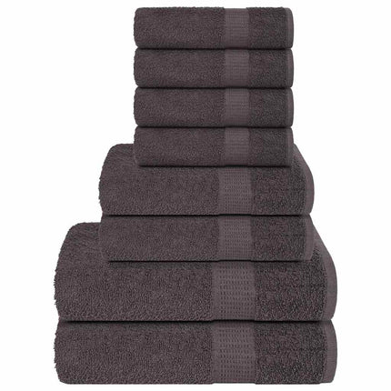 8-delat handduksset FROGN antracit 360 gsm