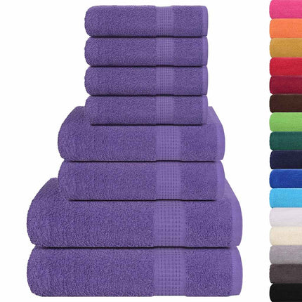 8-delat handduksset FROGN lila 360 gsm