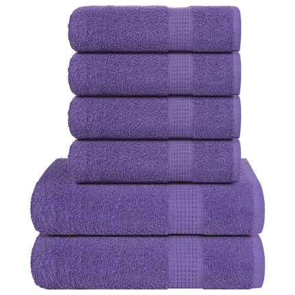 6-delat handduksset FROGN lila 360 gsm