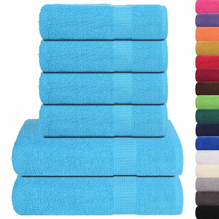 6-delat handduksset FROGN turkos 360 gsm