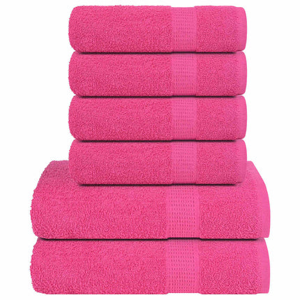 6-delat handduksset FROGN rosa 360 gsm
