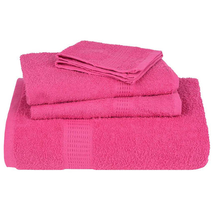 6-delat handduksset FROGN rosa 360 gsm