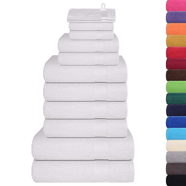 12-delat handduksset FROGN vit 360 gsm