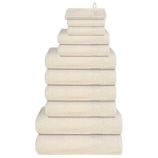 12-delat handduksset FROGN gräddvit 360 gsm