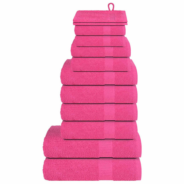 12-delat handduksset FROGN rosa 360 gsm